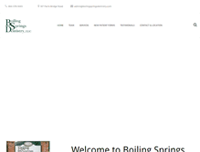 Tablet Screenshot of boilingspringsdentistry.com